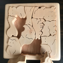 再販4 隠し絵 組み木動物パズル(B) おもちゃ・人形 N＆N(next