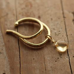 十一月生日石黃水晶&lt;普通/AAA&gt;耳夾✨優惠價✨ 第2張的照片