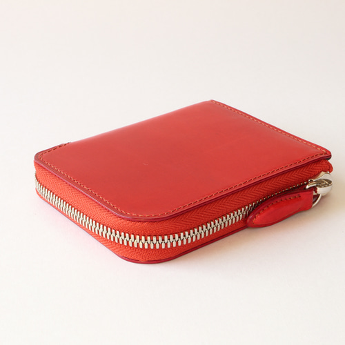 L字ファスナーコンパクト財布 本革 イタリアンレザー ブッテーロ