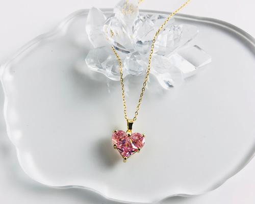 ちいさま専用になりました。ピンクダイヤモンド プラチナ ハートネックレス ちいさま専用になりました。ピンクダイヤモンド プラチナ ハート