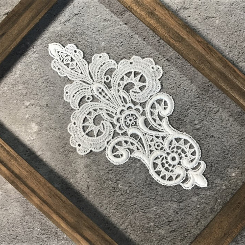 モチーフレース ◇ ダマスク柄 ◇ 日本製 ◇ M-lace-No,145 レース