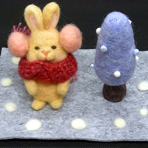 国内人気作家さまのウールのうさぎさん 国内人気作家さまのウールのうさぎさん