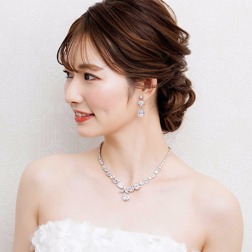 DN36 ジルコン ダイヤ風 スター 星ビジュー Vライン 前撮り お