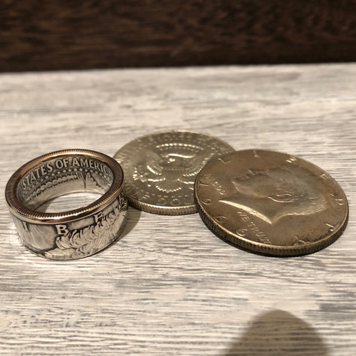 コインリング アメリカ 50セント銀貨 ケネディーハーフダラー