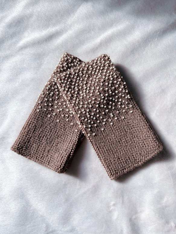 アームウォーマー2枚 モカ&ブラウン アームウォーマー2枚 モカ