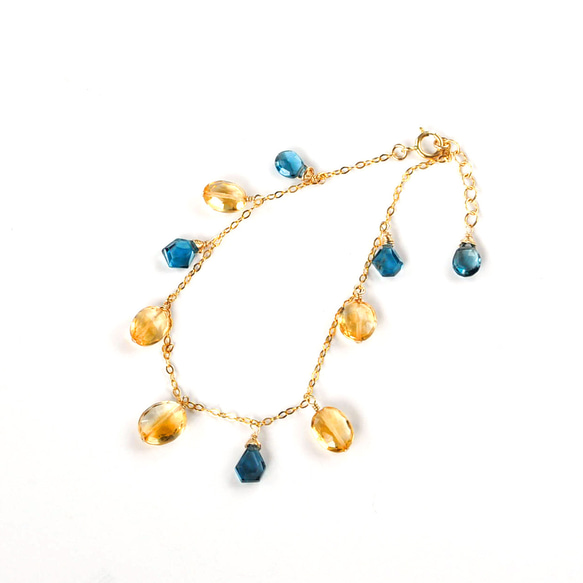 再販】14kgfロンドンブルートパーズブレスレット 楽天市場】ロンドン