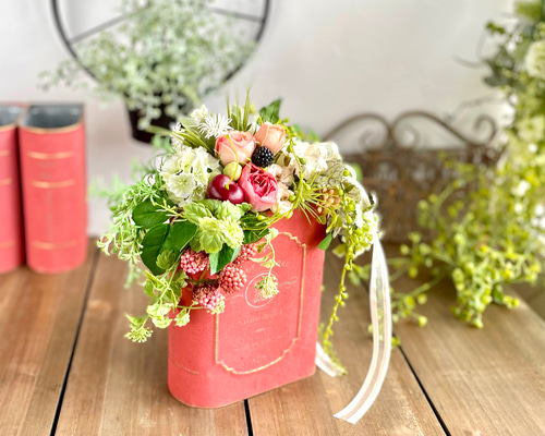 超豪華！クリスマスフラワーアレンジメント♡ベルベットローズのフラワーアレンジ♡ 超豪華！クリスマスフラワーアレンジメント♡ベルベットローズの