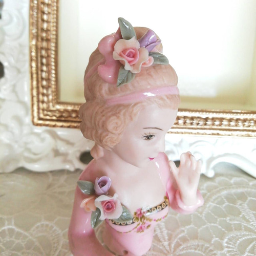 ハーフドール 【 マルグレーテ 】 磁器 人形 レース ドール ティーコゼ