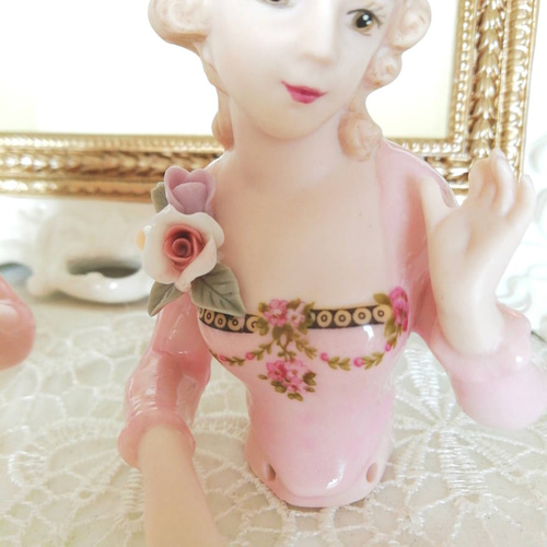 ハーフドール 【 マルグレーテ 】 磁器 人形 レース ドール ティーコゼ