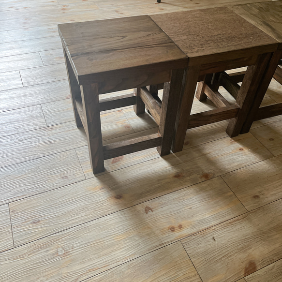 wooden remake stool / 木製リメイクスツール 2枚目の画像