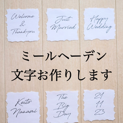 【速達料金上乗せ】ミールヘーデン用♡文字お作りします♪ 1枚目の画像