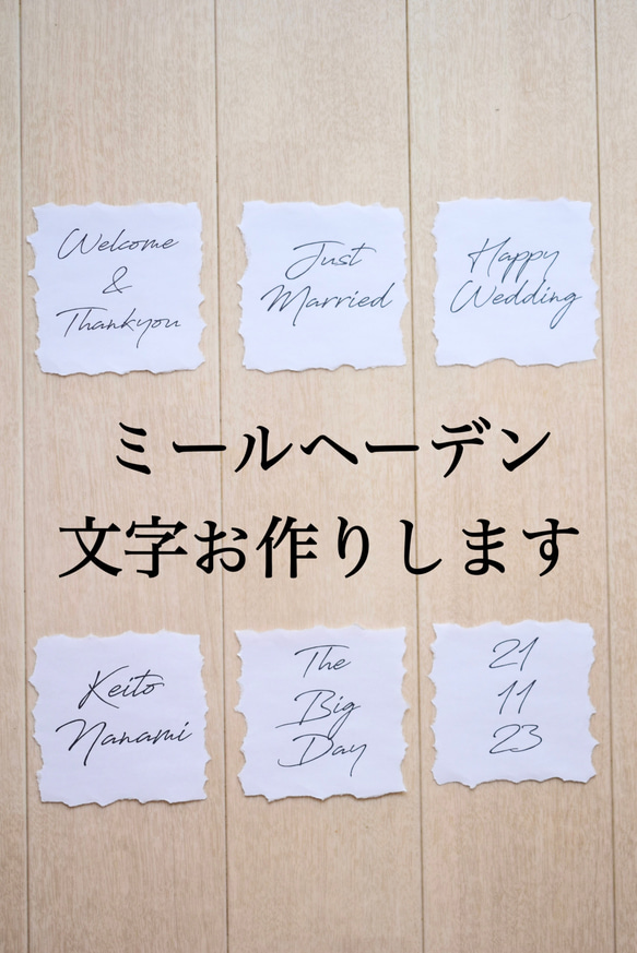 【速達料金上乗せ】ミールヘーデン用♡文字お作りします♪ 1枚目の画像