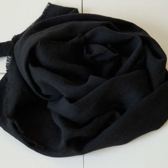 linen wool stall (black) 5枚目の画像