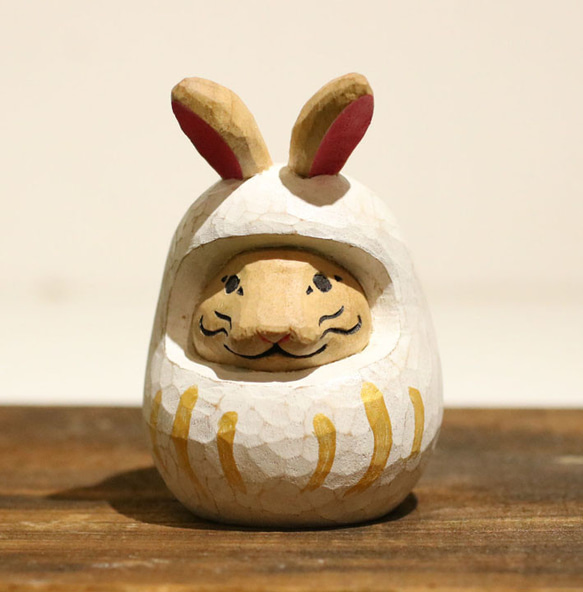 干支だるま（卯） 2枚目の画像