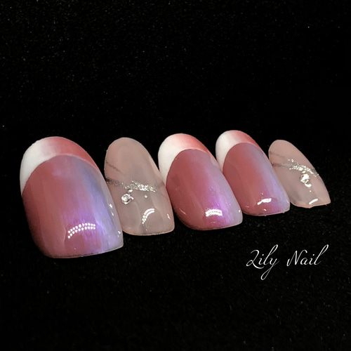 オンブレフレンチネイルチップ ネイルチップ（つけ爪） Lily Nail 通販