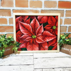 油絵 絵画 【白いポインセチア】 油絵 絵画 【ポインセチア】 絵画 HR 通販 14918024｜Creema