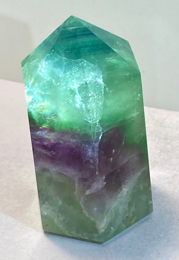 エンジェルフェザー✿*:・フローライトマルチカラー蛍石ポイント