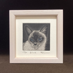 送料無料】銅版画「考える猫」シート 版画 佐藤恵美 通販 18371151