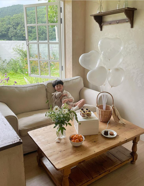 新作誕生日 飾り付け 結婚式ハートバルーンセット　バースデー　パーティー　誕生日　　ホワイト　風船おしゃれ 1枚目の画像