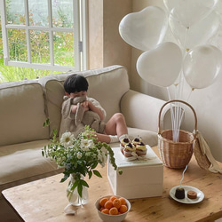 新作誕生日 飾り付け 結婚式ハートバルーンセット　バースデー　パーティー　誕生日　　ホワイト　風船おしゃれ 2枚目の画像