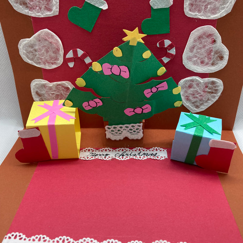 ポップアップカードクリスマス3クリスマスカード メッセージ