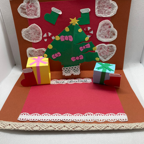 ポップアップカードクリスマス3クリスマスカード メッセージ
