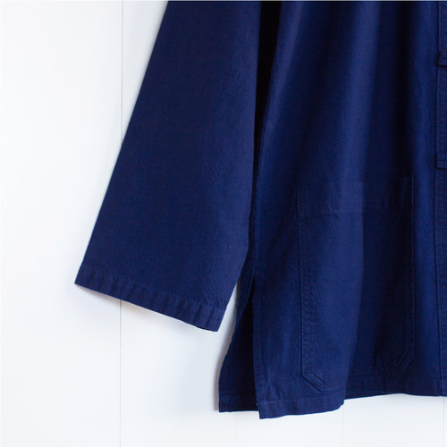 襟付きシャツジャケット タイ藍染め木綿服 M'sデザイン スアモーホーム