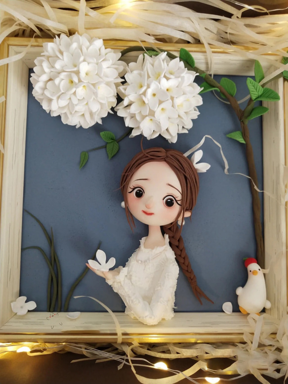 お値引き中】オーダメイド クレイアート ウェルカムボード lupines 