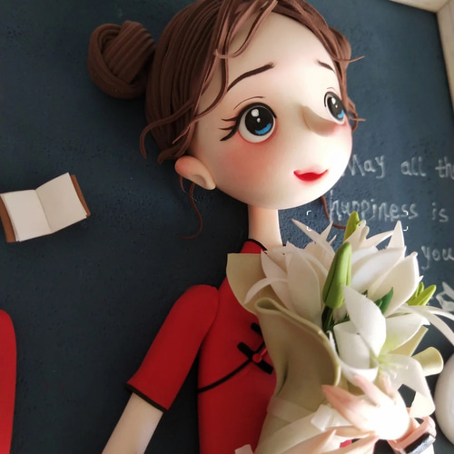 お値引き中】オーダメイド クレイアート ウェルカムボード lupines 