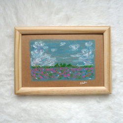 【原画：B6サイズ】　RUKURUKUおまとめ商品　オイルパステル画 c220eca77a09cd65d25e74223ed055