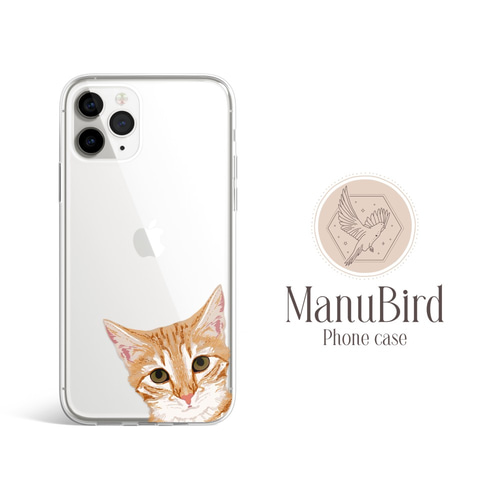 猫A 画像1 + 12(1ケース) + 14 ほぼ全機種対応 ネコ 猫 クリア かわいい おしゃれ スマホケース a474
