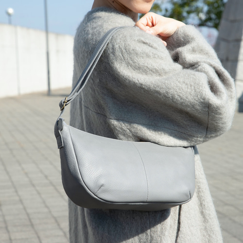 長財布が入る】本革 2WAY ショルダーバッグ ワンショルダー シュリンク