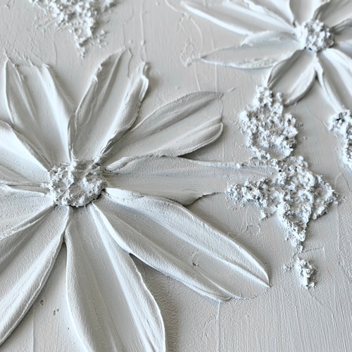 現代アート テクスチャーアート お花 フラワー モダン 絵画 原画