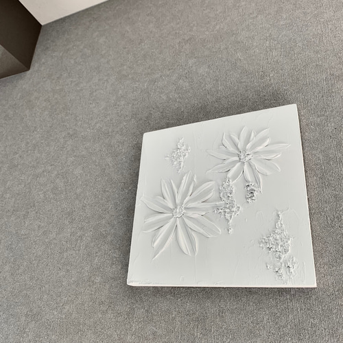 現代アート テクスチャーアート お花 フラワー モダン 絵画 原画