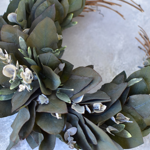 2025ユーカリリース》プリザーブドフラワー受注製作25cm プリザーブド