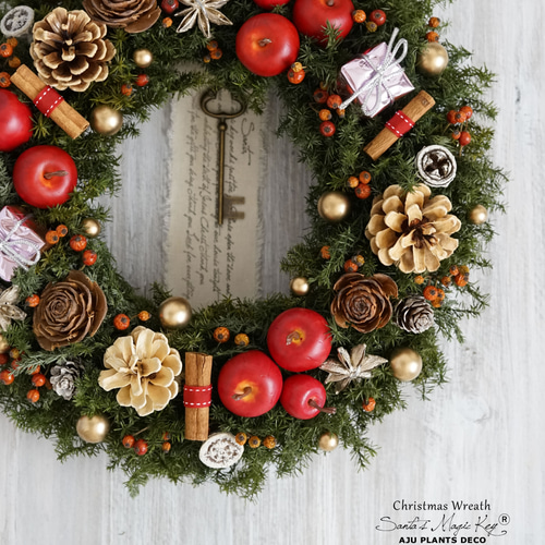 クリスマスリース（1122）～Santa's Magic Key(R)～ 28cm リース