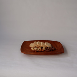 国産ケヤキのお皿　木のお皿　パン皿　菓子皿 3枚目の画像