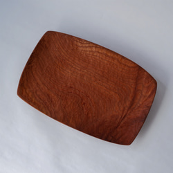 国産ケヤキのお皿　木のお皿　パン皿　菓子皿 1枚目の画像