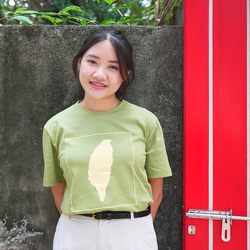 復古T-Shirt-人口數-秋香綠 男女皆宜 第2張的照片