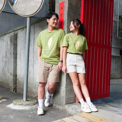 復古T-Shirt-人口數-秋香綠 男女皆宜 第4張的照片