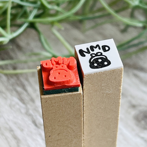 NMD】No Money Day／ノーマネーデー＊10㎜角＊ラバースタンプ＊R535
