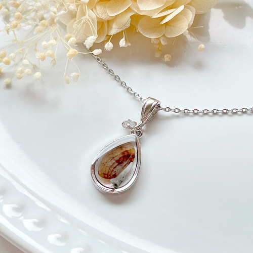 オーダーメイド】うちの子のフェザーネックレス ネックレス  