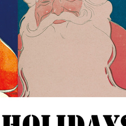 おしゃれなクリスマスポスター、サンタクロース、様々なインテリアスタイルに、北欧、シンプル、ミニマル。【C-0289】 11枚目の画像