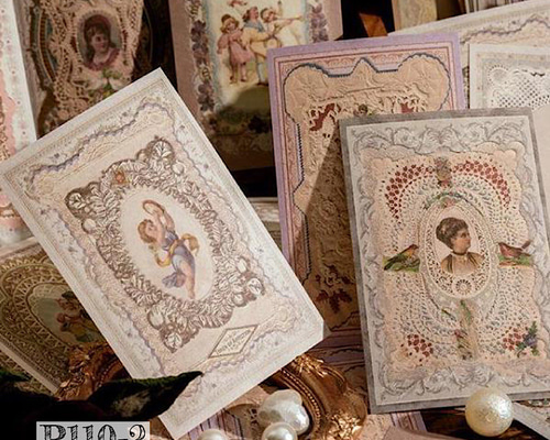 最新ドイツ エンボスペーパー エクリュ スクエアフレーム ジャンク 