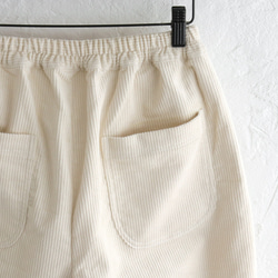 新品！燈芯絨寬鬆直筒褲（灰白色）PT17。 第12張的照片