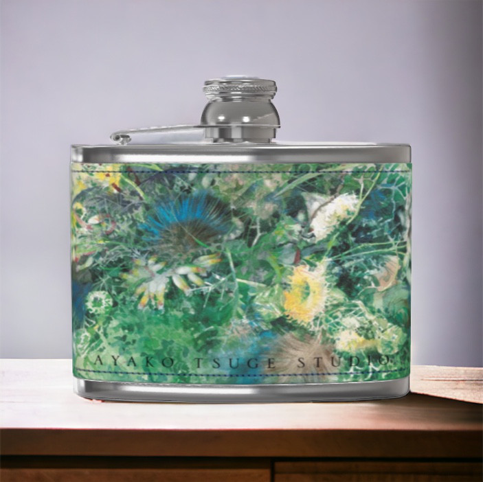 【受注生産】ターコイズボタニカルレザースキットル　177.44ml