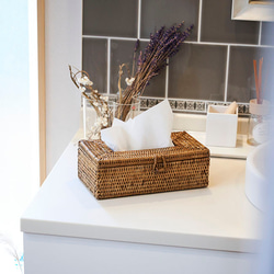 Creema限定特別価格】ラタン製のティシューボックス（011-30127