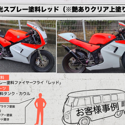 蛍光スプレー塗料 ファイヤーフライ 高耐候性 ４色 蛍光塗料 自動車 バイク 自転車 DIY塗装 17枚目の画像