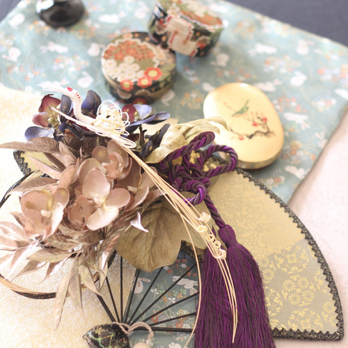 Creema限定お正月2026・シックでお洒落なお正月飾り 長寿祝いに