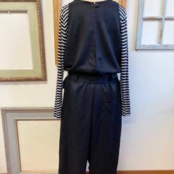 促銷價 Rakuchin 背帶褲❤️無袖 sarouel 背帶褲 黑色（尺碼 L 至 LL） 第18張的照片